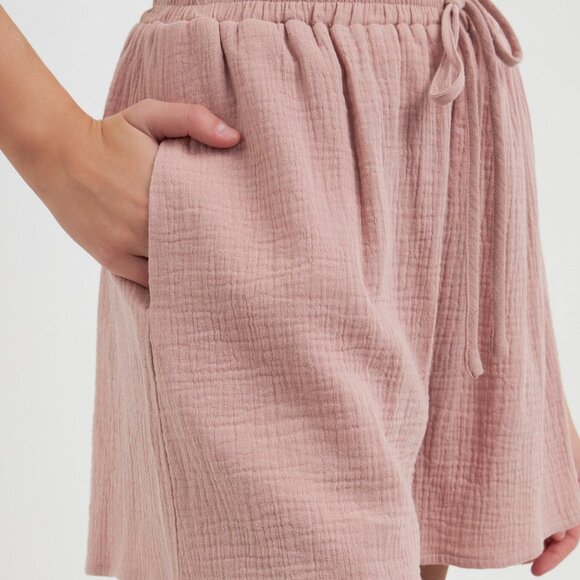 Nordstrom Free The Roses Dusty Pink Gauze shorts, New without Tags, Small - Picture 1 of 7